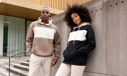 Sweat-Hoody colour-block UNISEX