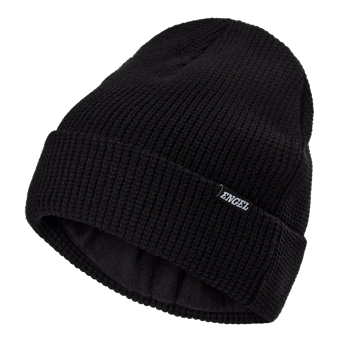 Knitted Hat With Bead-Knit Effect