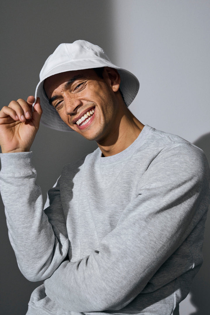 Cappello pescatore | canvas - Bianco
