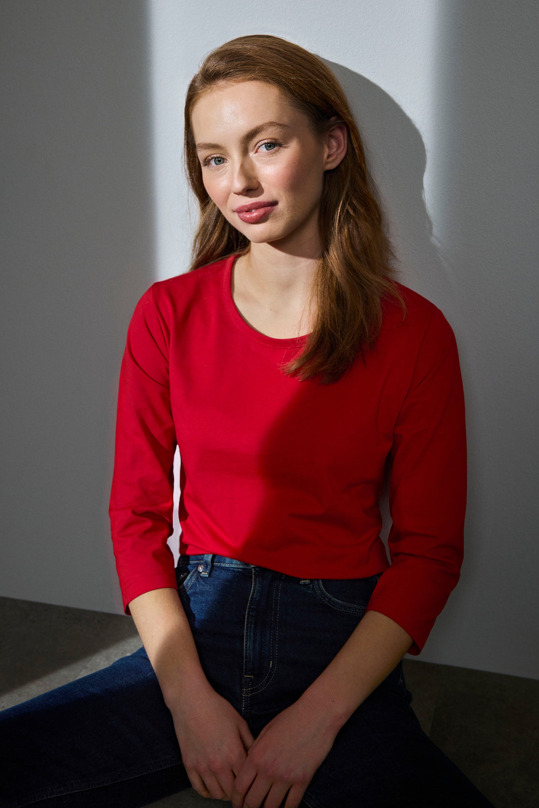 T-shirt PRO Wear | manica ¾ | donna - Rosso