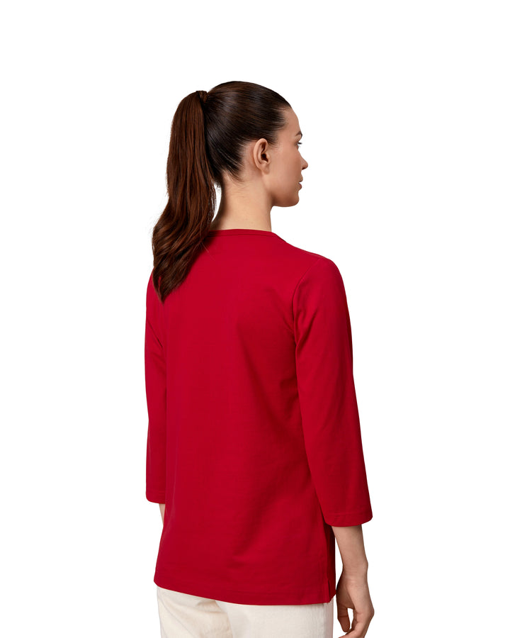 T-shirt PRO Wear | manica ¾ | donna - Rosso