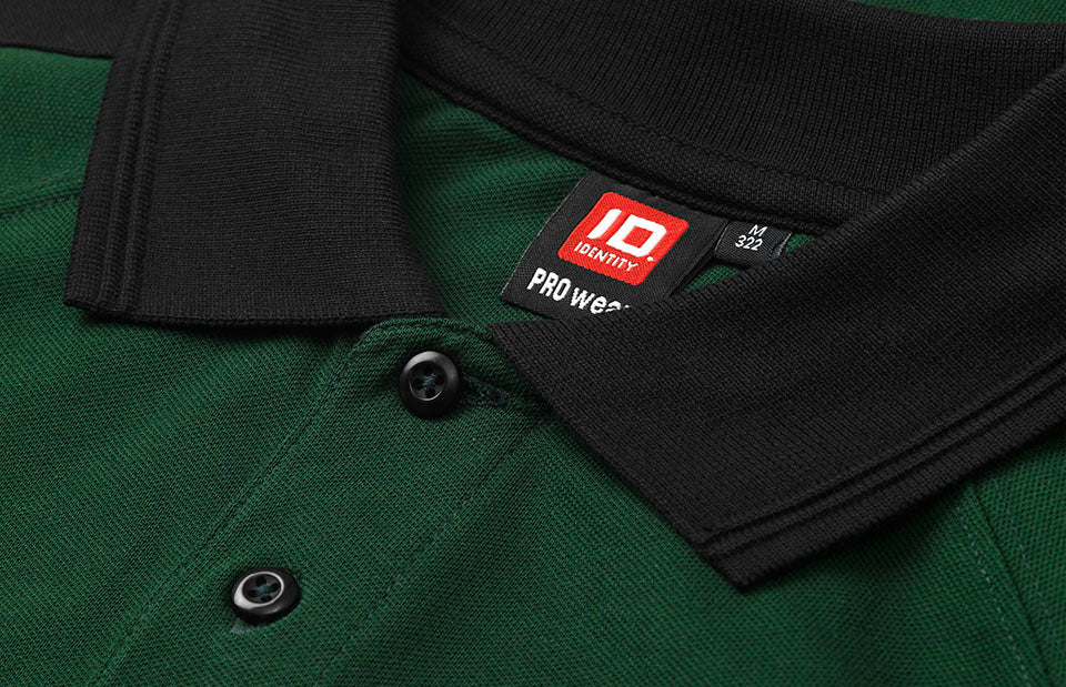 Polo PRO Wear | contrasto - Verde bottiglia