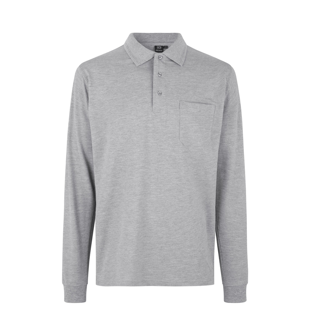 Polo PRO Wear | manica lunga - Grigio mélange