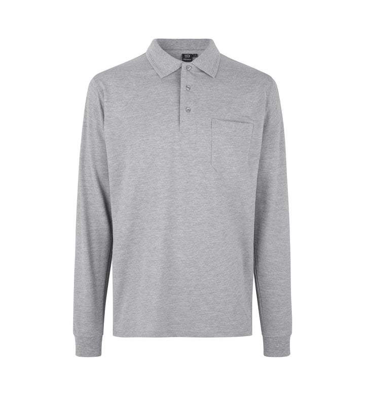 Polo PRO Wear | manica lunga - Grigio mélange