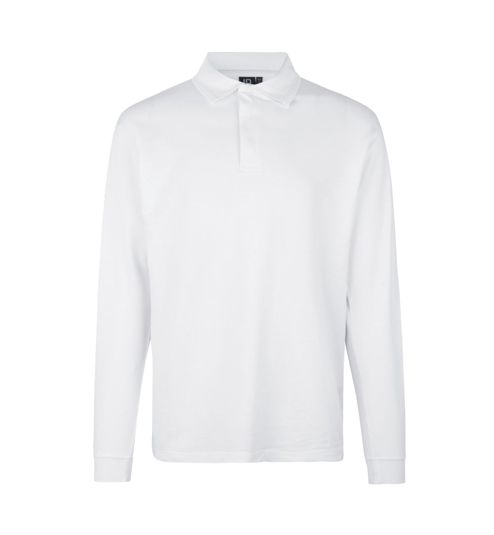 Polo PRO Wear manica lunga | bottoni a pressione - Bianco