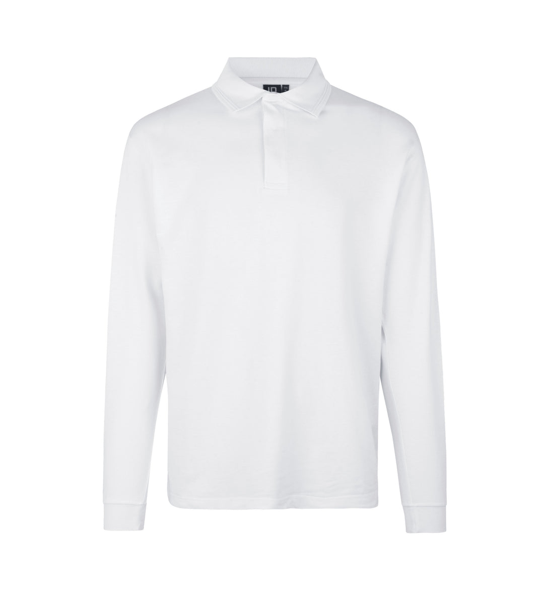 Polo PRO Wear manica lunga | bottoni a pressione - Bianco