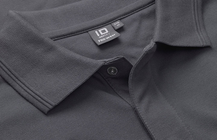 Polo PRO Wear manica lunga | bottoni a pressione - Grigio argento