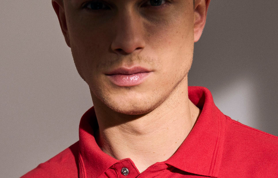 Polo PRO Wear manica lunga | bottoni a pressione - Rosso