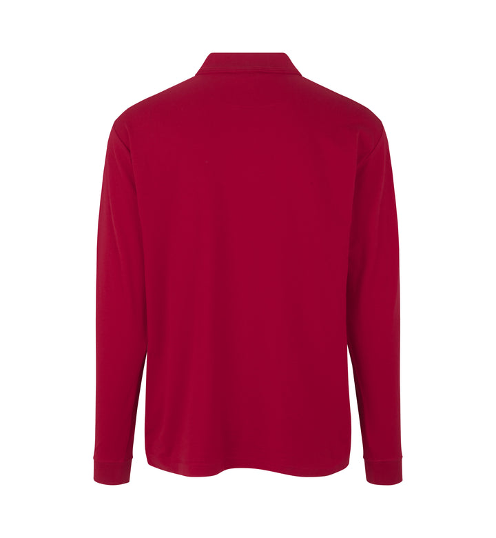 Polo PRO Wear manica lunga | bottoni a pressione - Rosso
