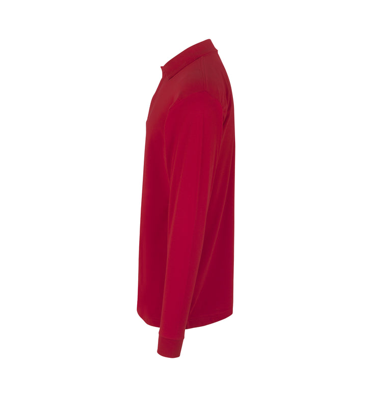 Polo PRO Wear manica lunga | bottoni a pressione - Rosso