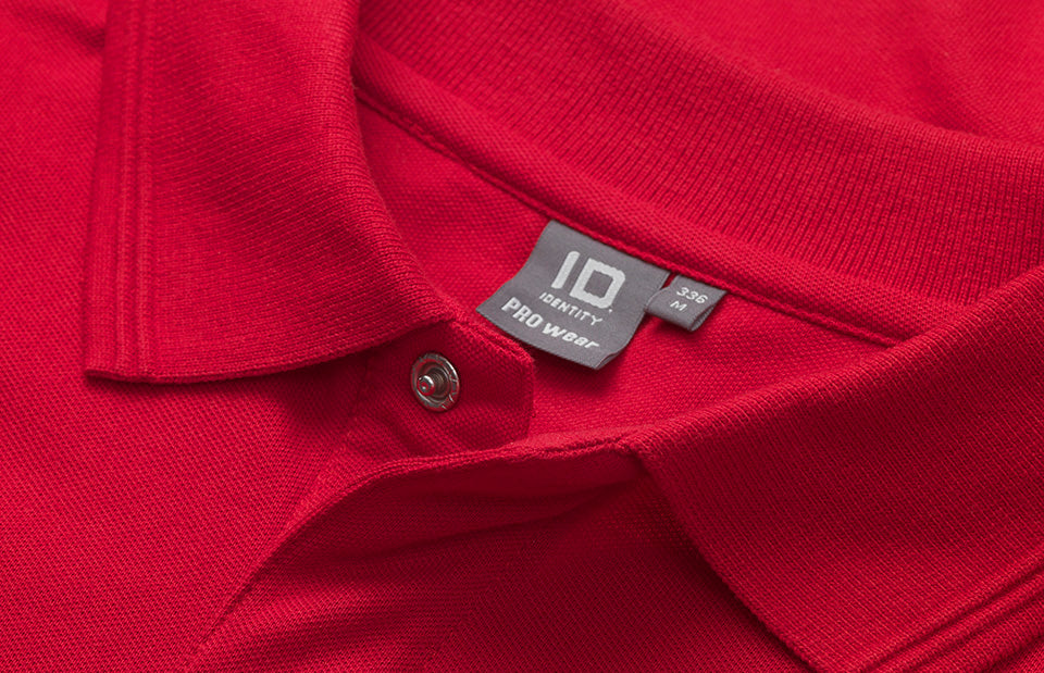 Polo PRO Wear manica lunga | bottoni a pressione - Rosso