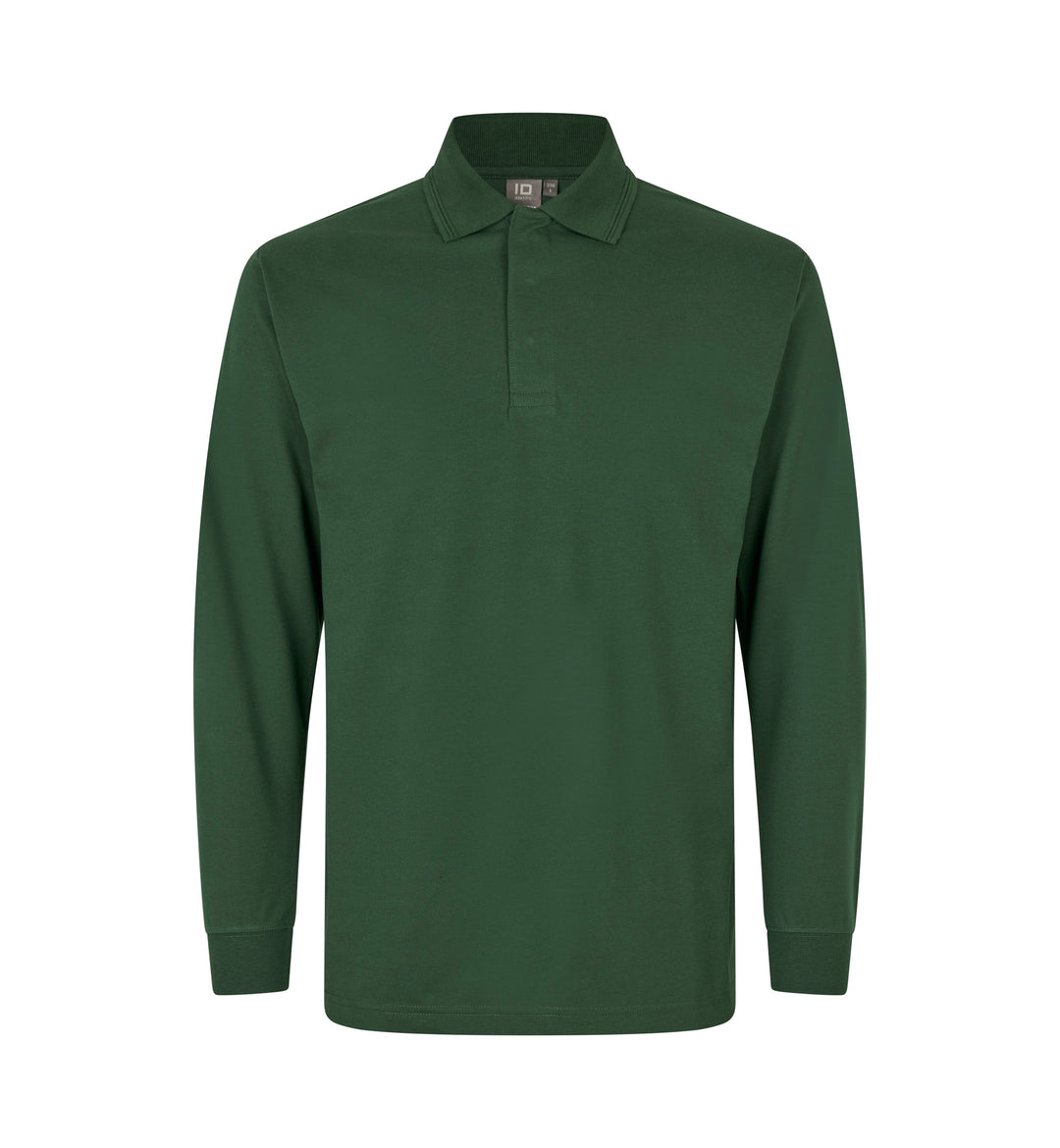 Polo PRO Wear manica lunga | bottoni a pressione - Verde bottiglia