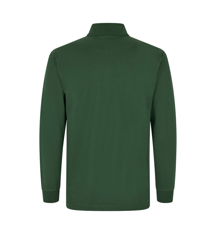 Polo PRO Wear manica lunga | bottoni a pressione - Verde bottiglia