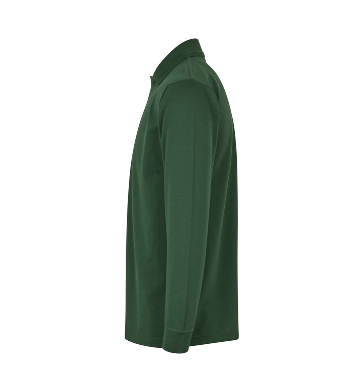 Polo PRO Wear manica lunga | bottoni a pressione - Verde bottiglia