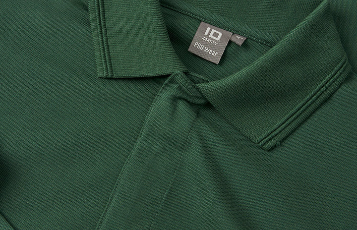 Polo PRO Wear manica lunga | bottoni a pressione - Verde bottiglia