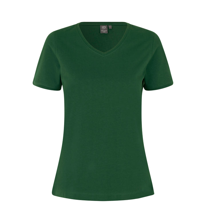 T-shirt PRO Wear CARE | scollo V | donna - Verde bottiglia