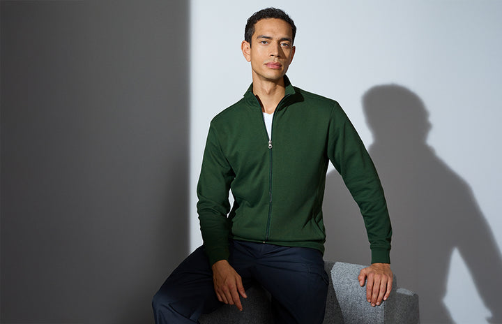 Cardigan PRO Wear CARE | non garzato - Verde bottiglia