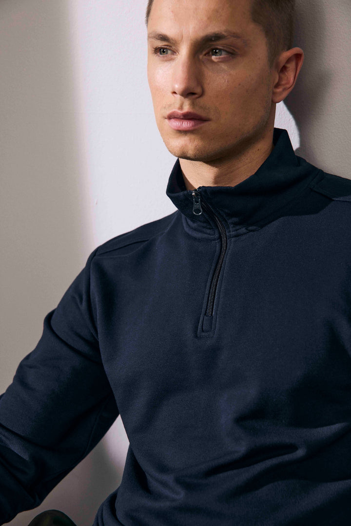 Felpa PRO Wear CARE | zip ¼ - Blu navy