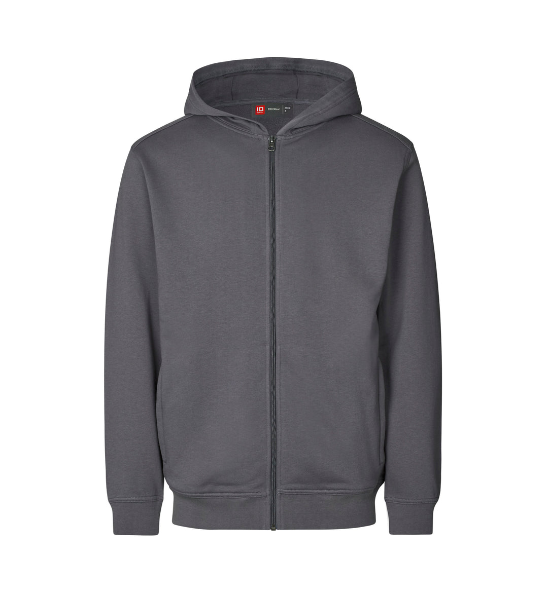 Felpa PRO Wear CARE | cappuccio | zip - Grigio argento