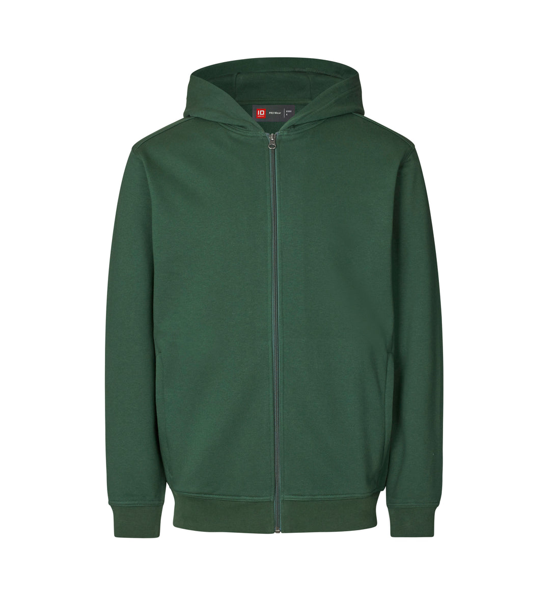 Felpa PRO Wear CARE | cappuccio | zip - Verde bottiglia