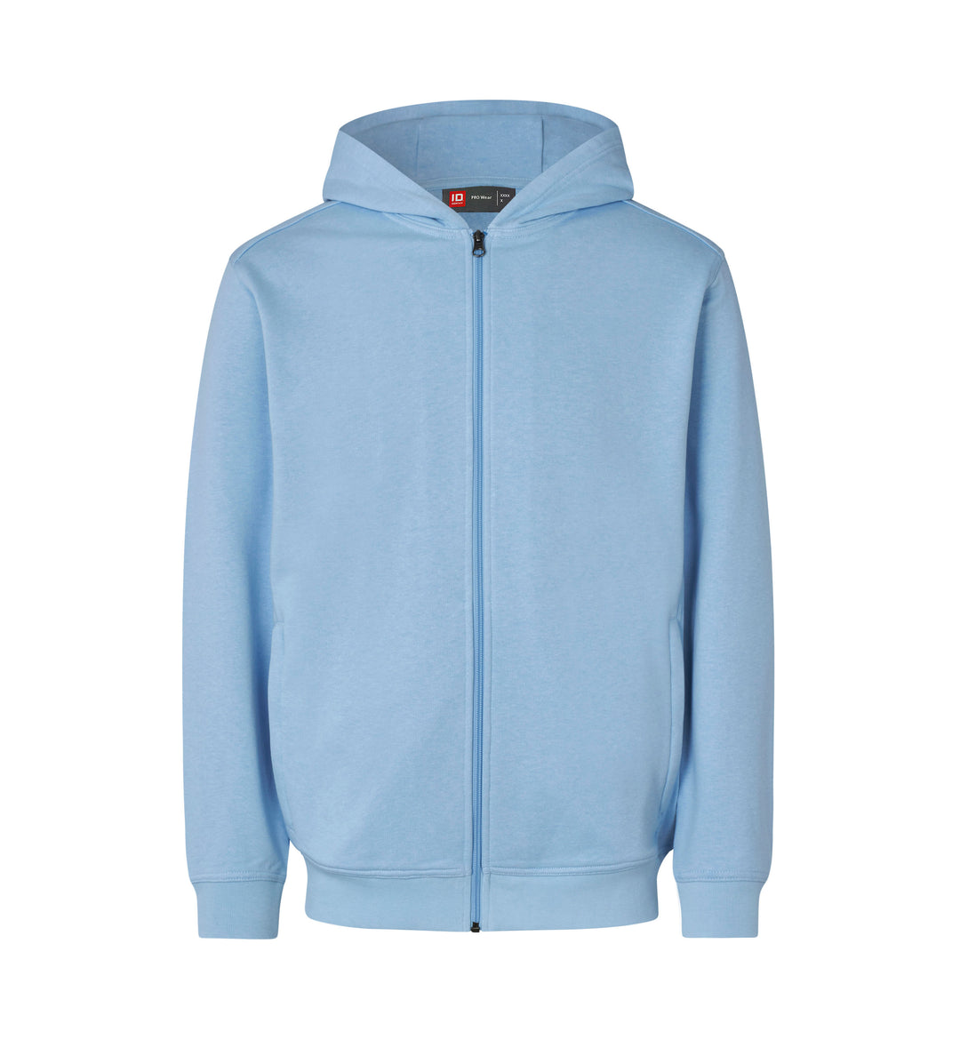 Felpa PRO Wear CARE | cappuccio | zip - Azzurro