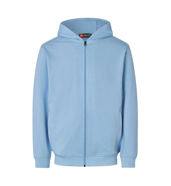 Felpa PRO Wear CARE | cappuccio | zip - Azzurro