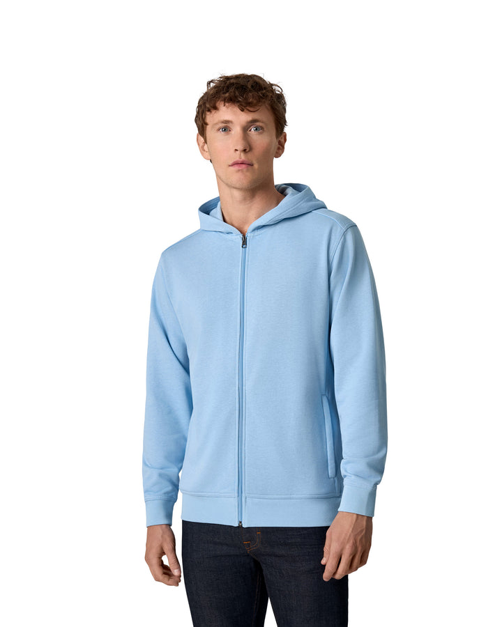 Felpa PRO Wear CARE | cappuccio | zip - Azzurro