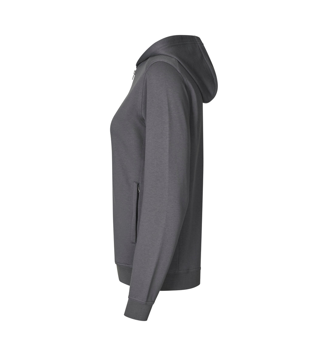 Felpa PRO Wear CARE | cappuccio | zip | donna - Grigio argento
