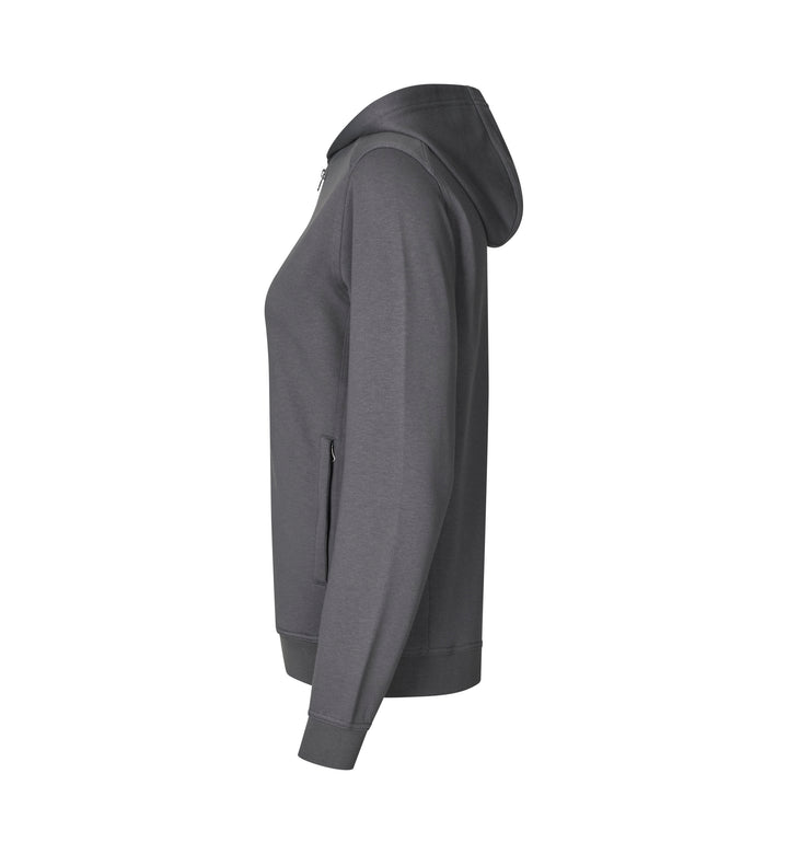 Felpa PRO Wear CARE | cappuccio | zip | donna - Grigio argento