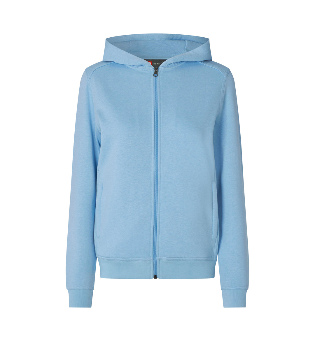 Felpa PRO Wear CARE | cappuccio | zip | donna - Azzurro