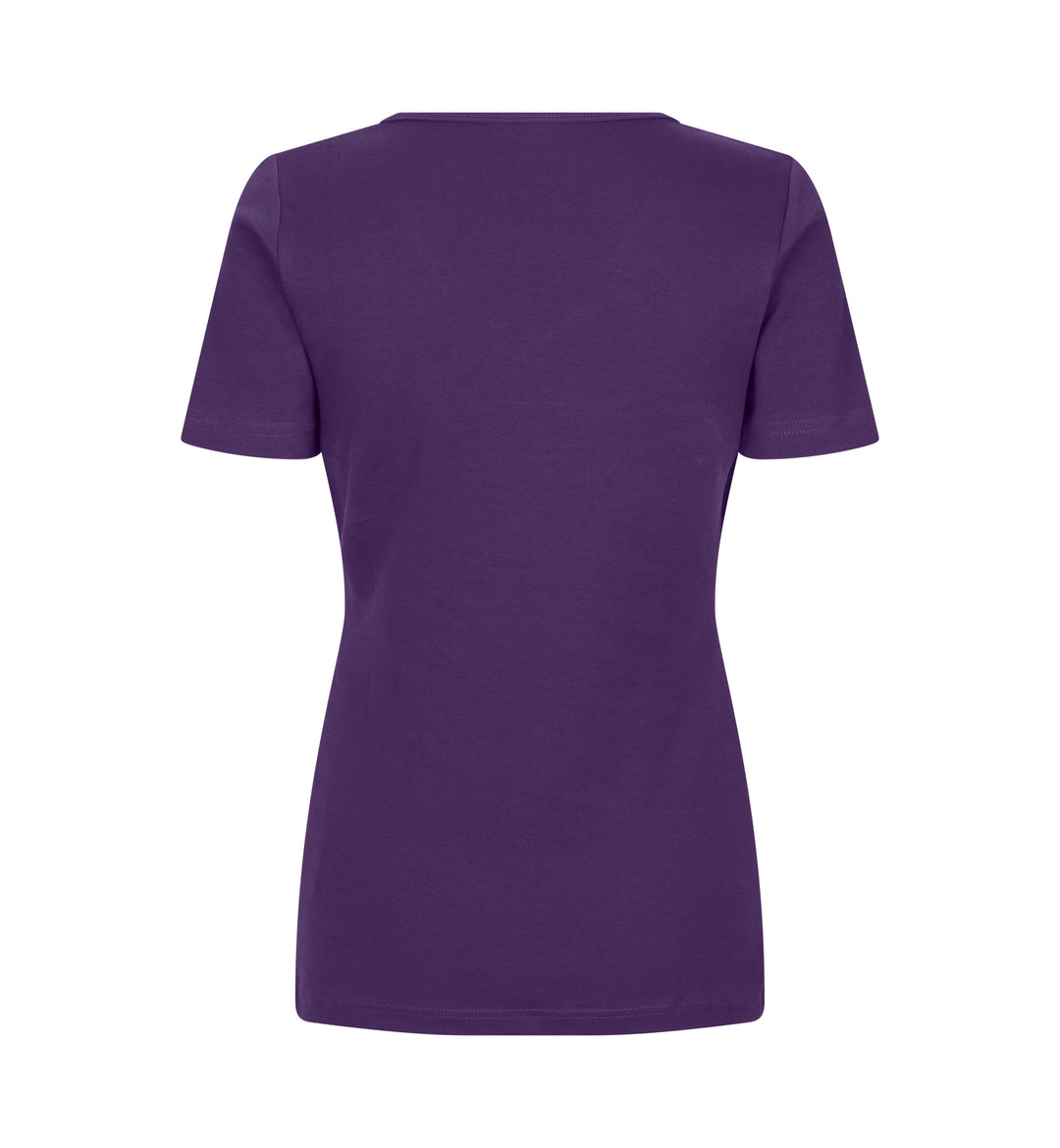 T-shirt interlock | scollo V | donna - Viola