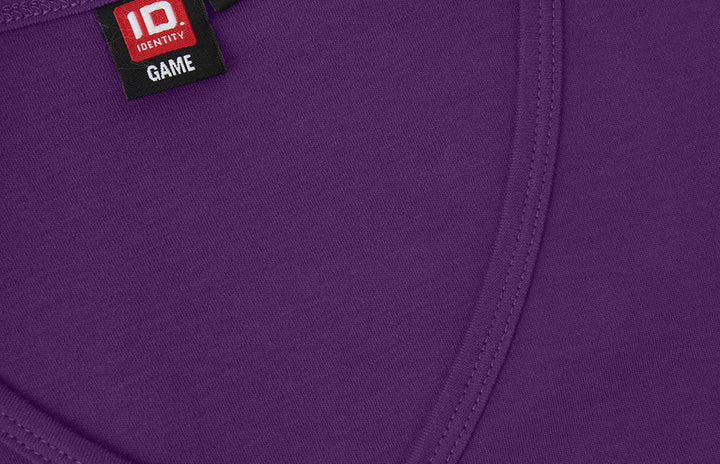 T-shirt interlock | scollo V | donna - Viola
