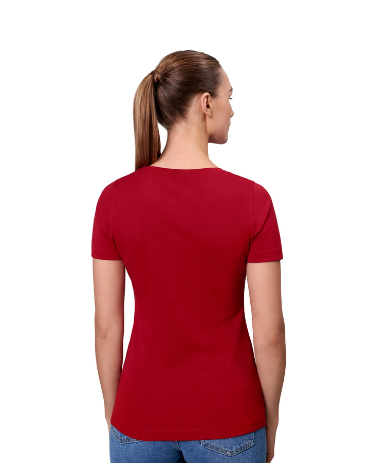 T-shirt interlock | donna - Rosso