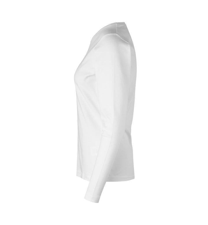 T-shirt interlock | manica lunga | donna - Bianco