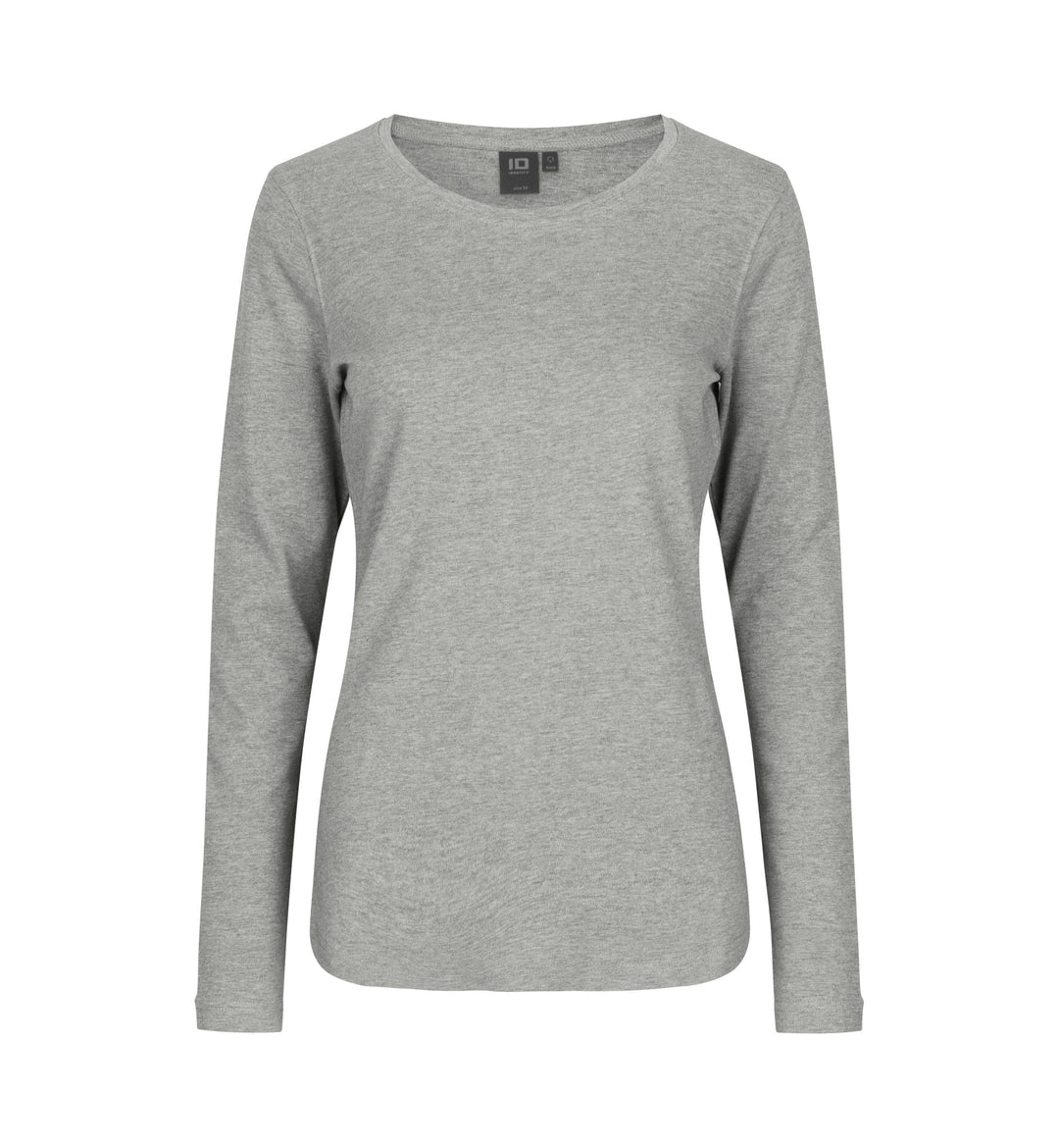 T-shirt interlock | manica lunga | donna - Grigio mélange