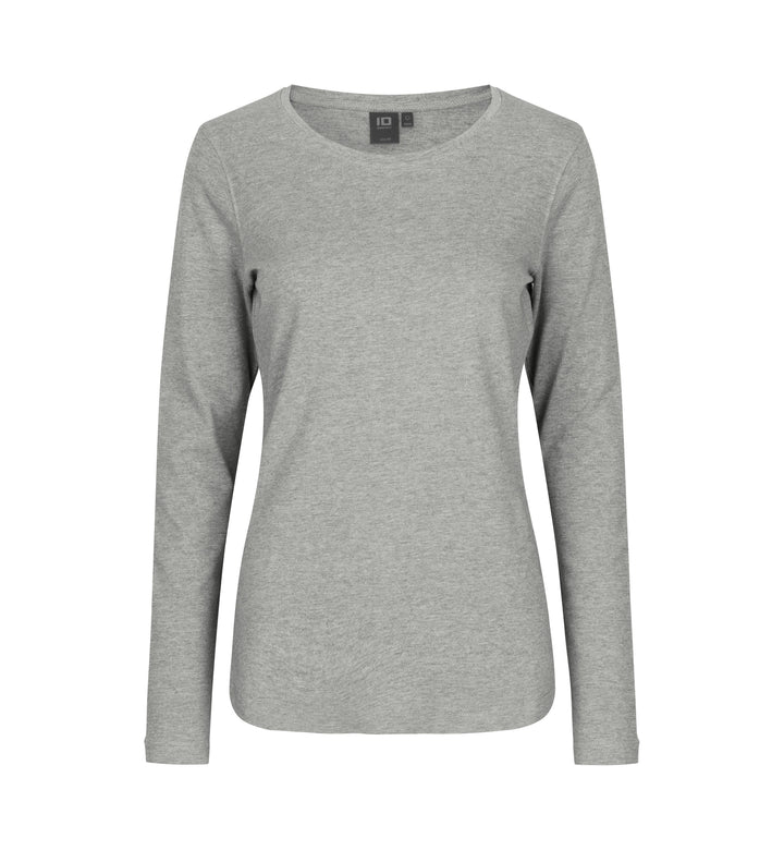 T-shirt interlock | manica lunga | donna - Grigio mélange