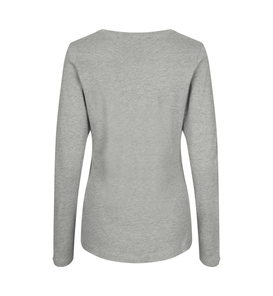 T-shirt interlock | manica lunga | donna - Grigio mélange