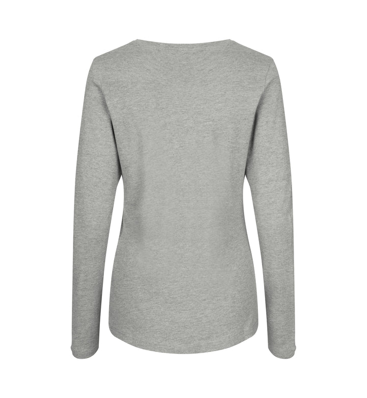 T-shirt interlock | manica lunga | donna - Grigio mélange