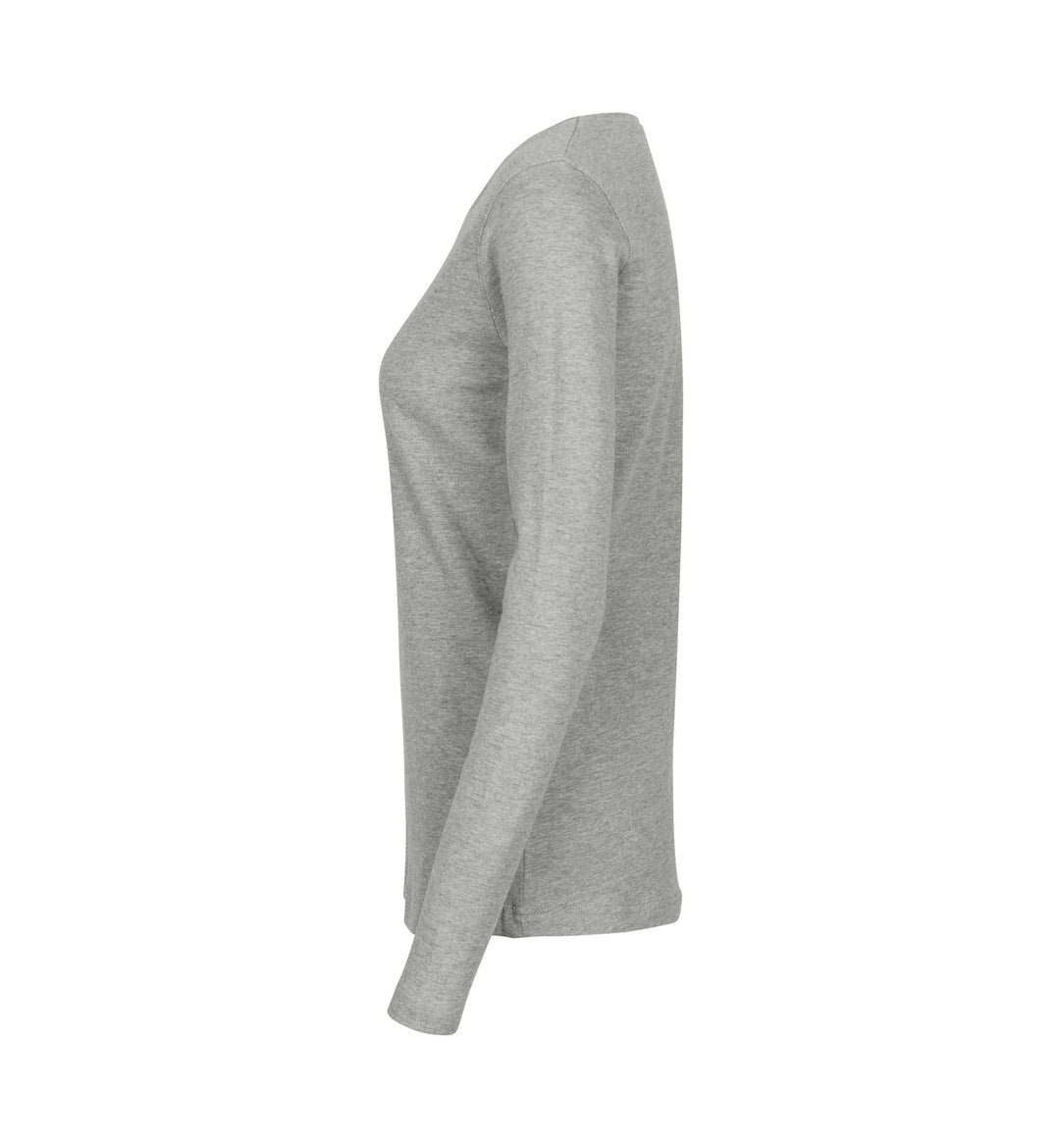T-shirt interlock | manica lunga | donna - Grigio mélange