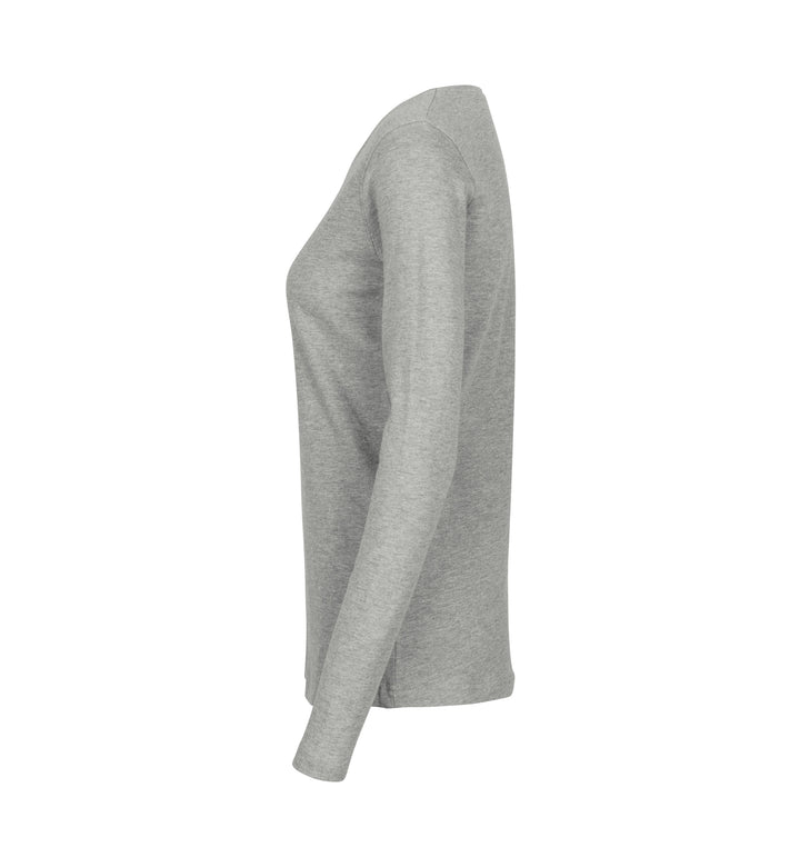 T-shirt interlock | manica lunga | donna - Grigio mélange