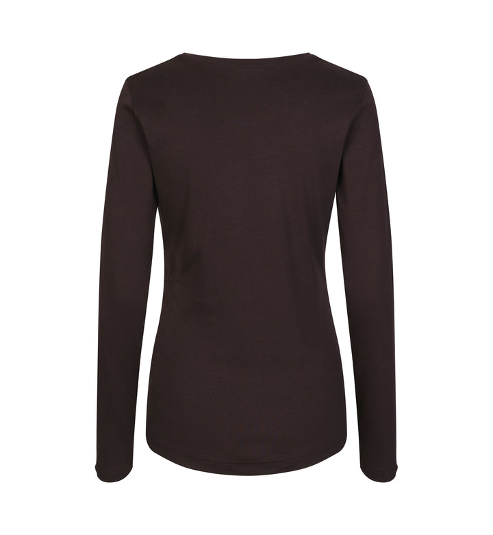 T-shirt interlock | manica lunga | donna - Dark bordeaux