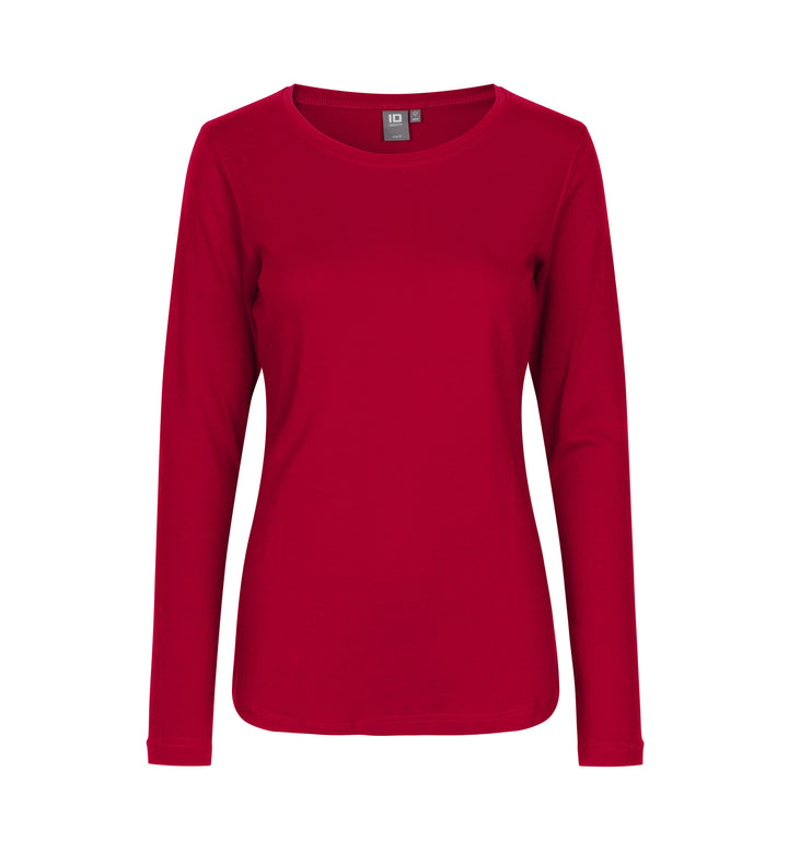 T-shirt interlock | manica lunga | donna - Rosso