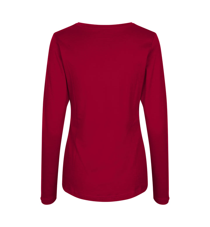 T-shirt interlock | manica lunga | donna - Rosso