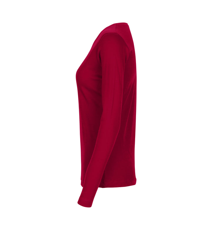 T-shirt interlock | manica lunga | donna - Rosso