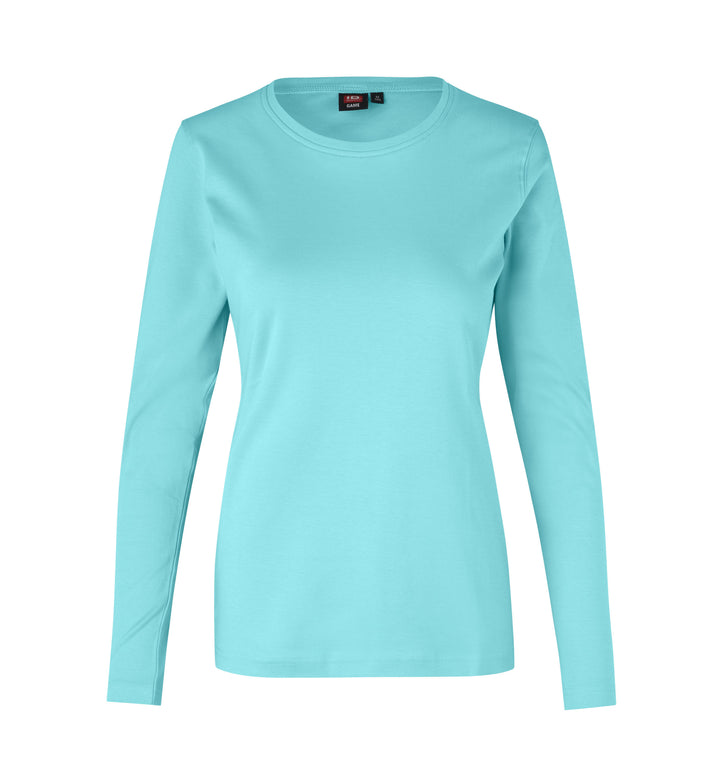 T-shirt interlock | manica lunga | donna - Menta