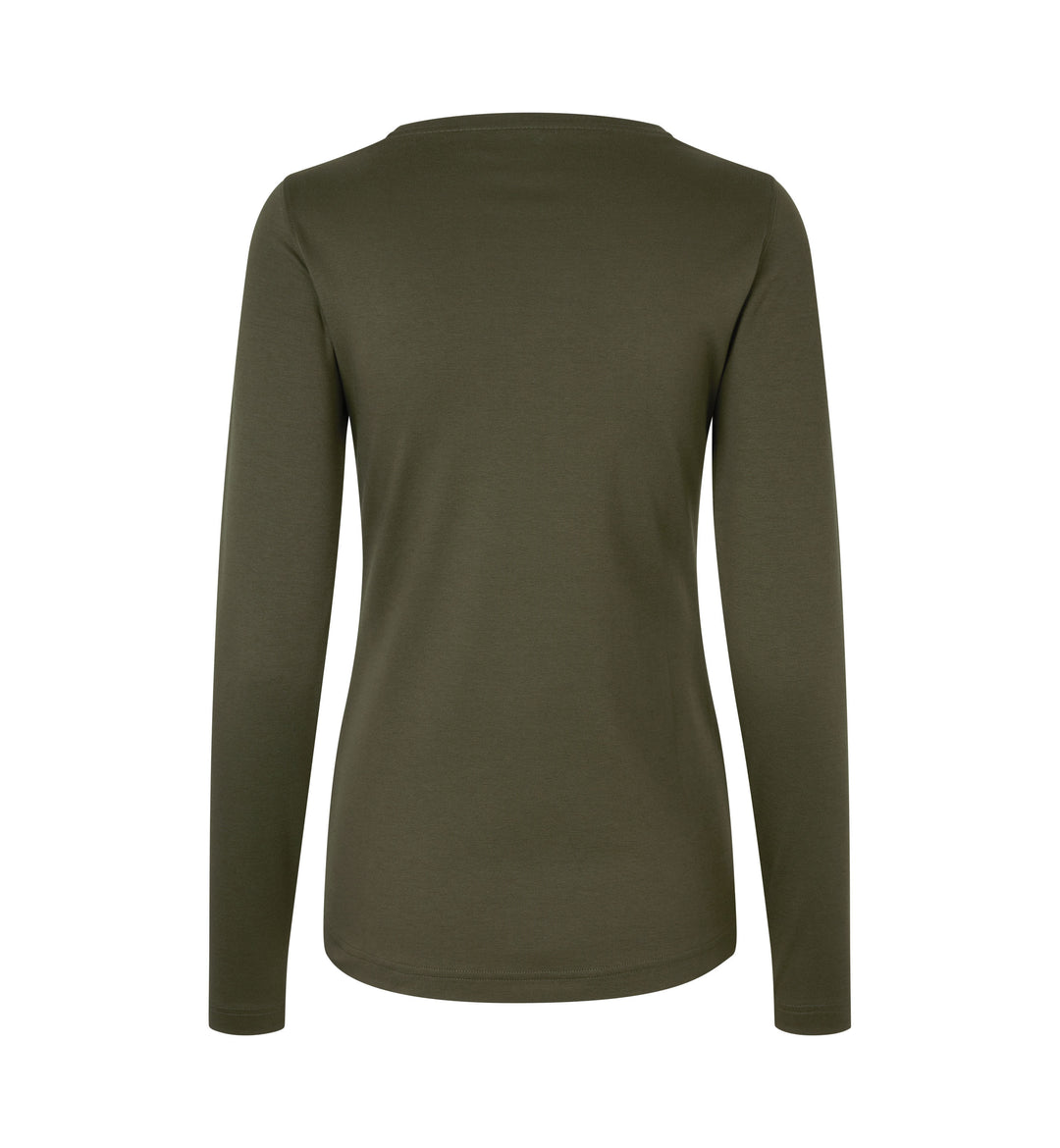 T-shirt interlock | manica lunga | donna - Oliva