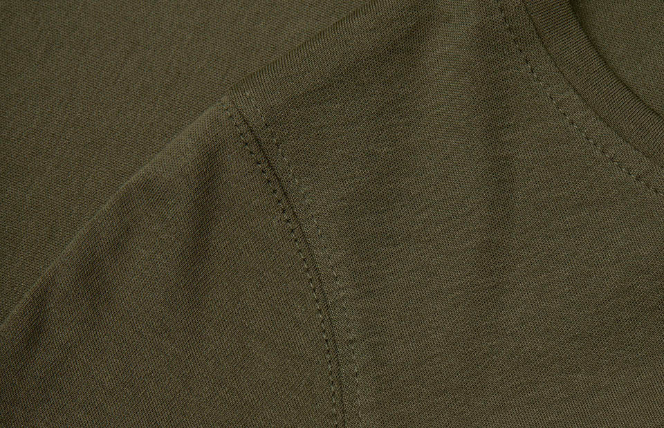 T-shirt interlock | manica lunga | donna - Oliva