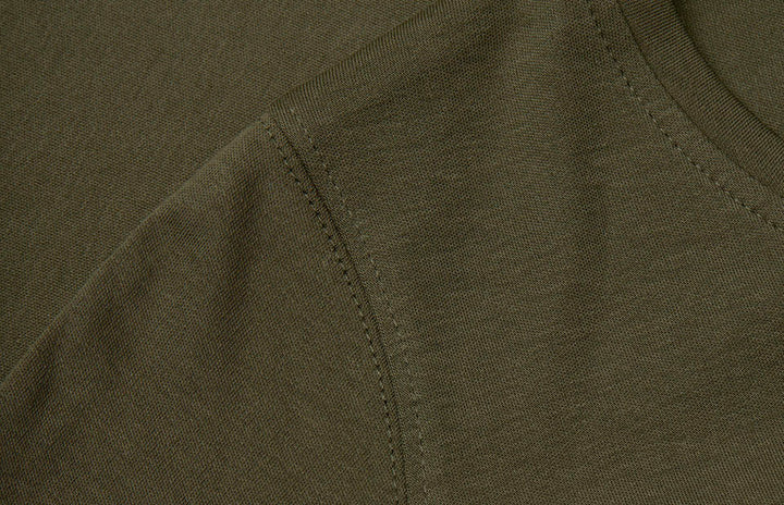 T-shirt interlock | manica lunga | donna - Oliva