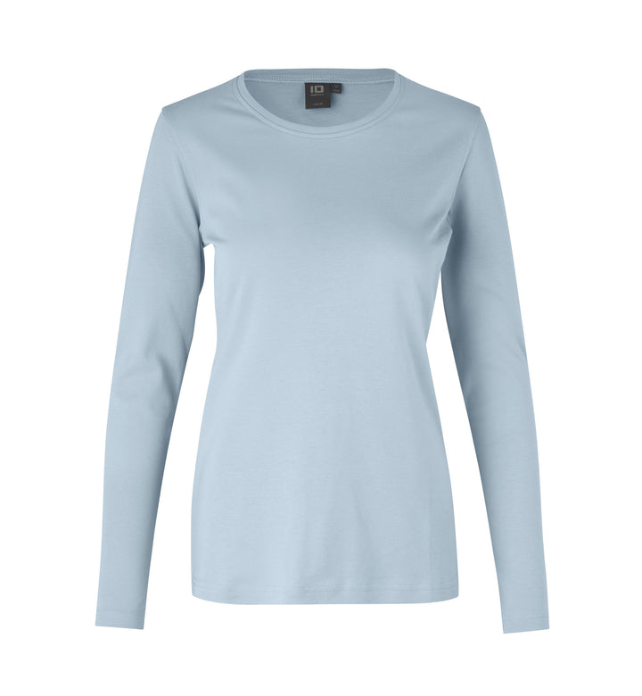 T-shirt interlock | manica lunga | donna - Azzurro