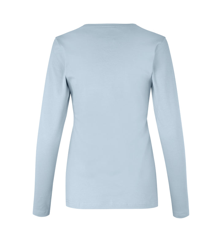 T-shirt interlock | manica lunga | donna - Azzurro